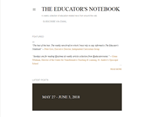 Tablet Screenshot of educatorsnotebook.com